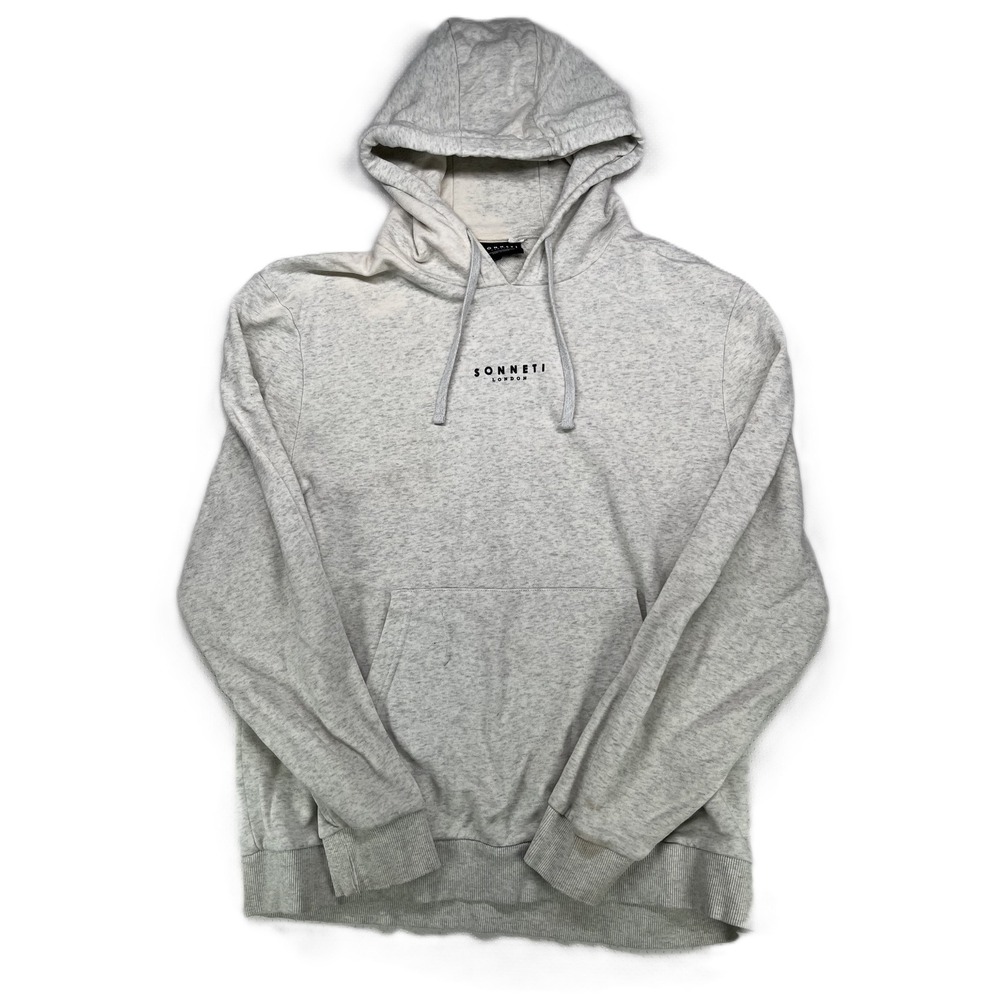Sonneti London Men's Fleece Pullover Hoodie Sweatshirt Heather Gray Size XL